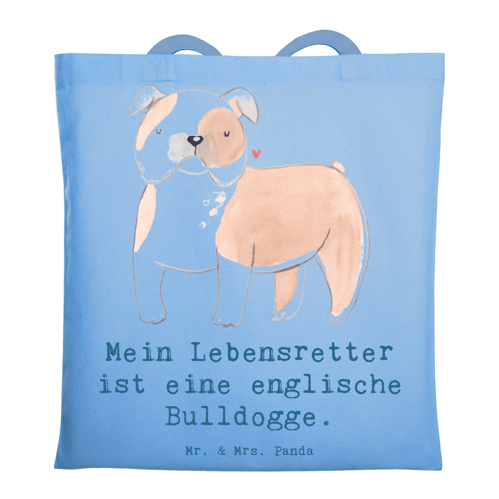 Tragetasche Englische Bulldogge Lebensretter Beuteltasche, Beutel, Einkaufstasche, Jutebeutel, Stoffbeutel, Tasche, Shopper, Umhängetasche, Strandtasche, Schultertasche, Stofftasche, Tragetasche, Badetasche, Jutetasche, Einkaufstüte, Laptoptasche, Hund, Hunderasse, Rassehund, Hundebesitzer, Geschenk, Tierfreund, Schenken, Welpe, Englische Bulldogge