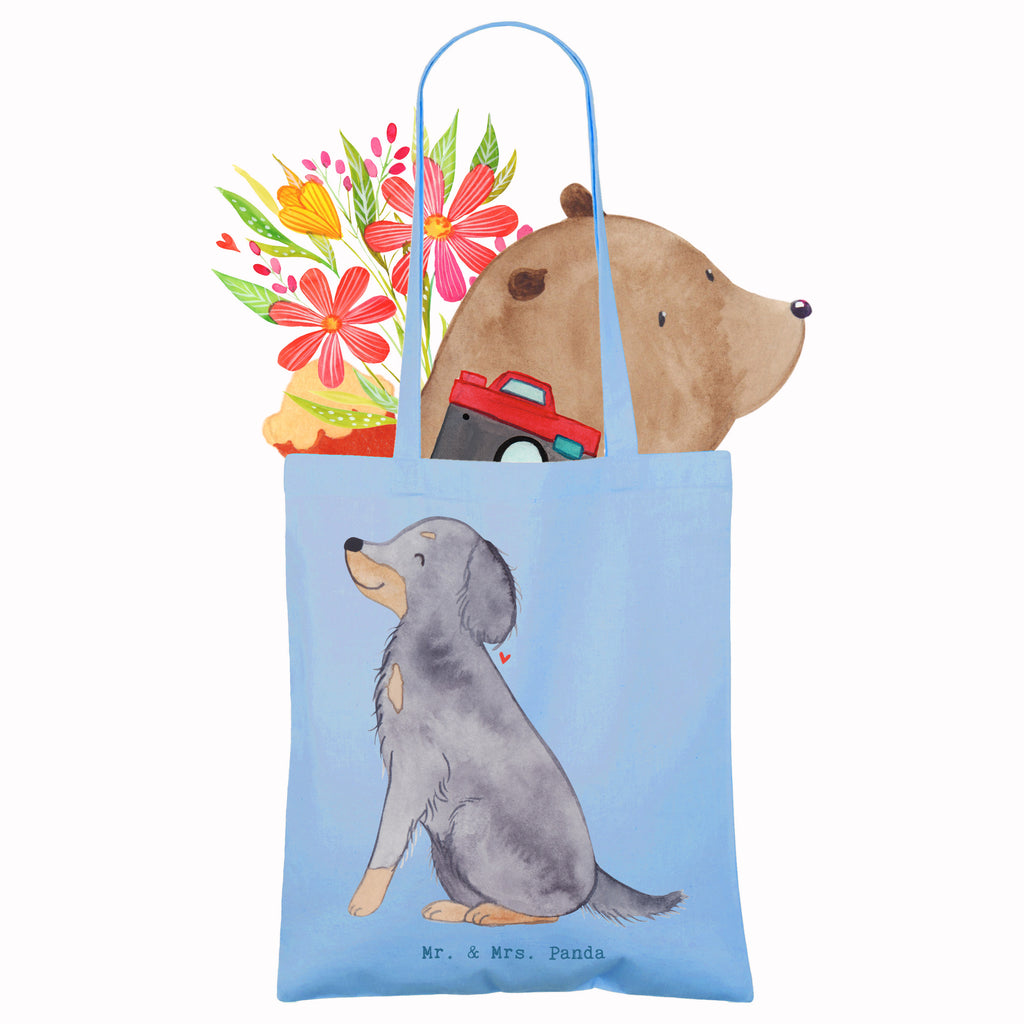 Tragetasche Gordon Setter Lebensretter Beuteltasche, Beutel, Einkaufstasche, Jutebeutel, Stoffbeutel, Tasche, Shopper, Umhängetasche, Strandtasche, Schultertasche, Stofftasche, Tragetasche, Badetasche, Jutetasche, Einkaufstüte, Laptoptasche, Hund, Hunderasse, Rassehund, Hundebesitzer, Geschenk, Tierfreund, Schenken, Welpe, Gordon Shetter, Jagdhund