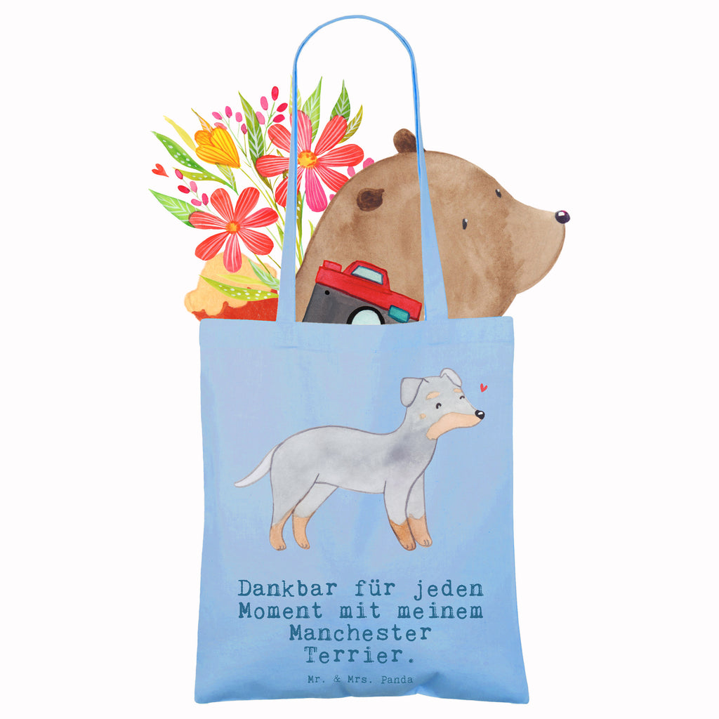 Tragetasche Manchester Terrier Moment Beuteltasche, Beutel, Einkaufstasche, Jutebeutel, Stoffbeutel, Tasche, Shopper, Umhängetasche, Strandtasche, Schultertasche, Stofftasche, Tragetasche, Badetasche, Jutetasche, Einkaufstüte, Laptoptasche, Hund, Hunderasse, Rassehund, Hundebesitzer, Geschenk, Tierfreund, Schenken, Welpe, Manchester Terrier