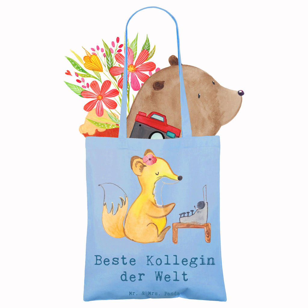 Tragetasche Fuchs Beste Kollegin der Welt Beuteltasche, Beutel, Einkaufstasche, Jutebeutel, Stoffbeutel, Tasche, Shopper, Umhängetasche, Strandtasche, Schultertasche, Stofftasche, Tragetasche, Badetasche, Jutetasche, Einkaufstüte, Laptoptasche, für, Dankeschön, Geschenk, Schenken, Geburtstag, Geburtstagsgeschenk, Geschenkidee, Danke, Bedanken, Mitbringsel, Freude machen, Geschenktipp, Arbeitskollegin, Kollegin, Freundin, Büro, Abschiedsgeschenk, Ruhestand, Arbeit, Mitarbeiterin, Berufsgenossin, Beruf