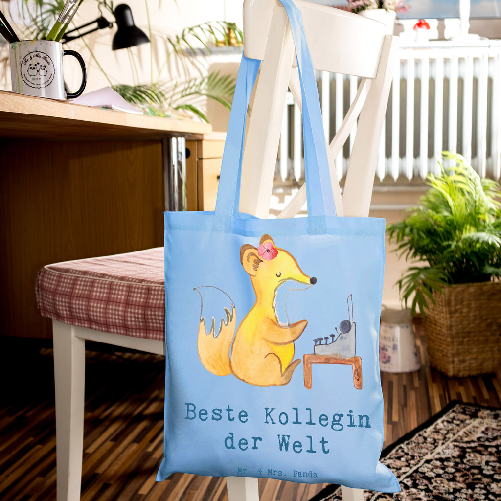 Tragetasche Fuchs Beste Kollegin der Welt Beuteltasche, Beutel, Einkaufstasche, Jutebeutel, Stoffbeutel, Tasche, Shopper, Umhängetasche, Strandtasche, Schultertasche, Stofftasche, Tragetasche, Badetasche, Jutetasche, Einkaufstüte, Laptoptasche, für, Dankeschön, Geschenk, Schenken, Geburtstag, Geburtstagsgeschenk, Geschenkidee, Danke, Bedanken, Mitbringsel, Freude machen, Geschenktipp, Arbeitskollegin, Kollegin, Freundin, Büro, Abschiedsgeschenk, Ruhestand, Arbeit, Mitarbeiterin, Berufsgenossin, Beruf