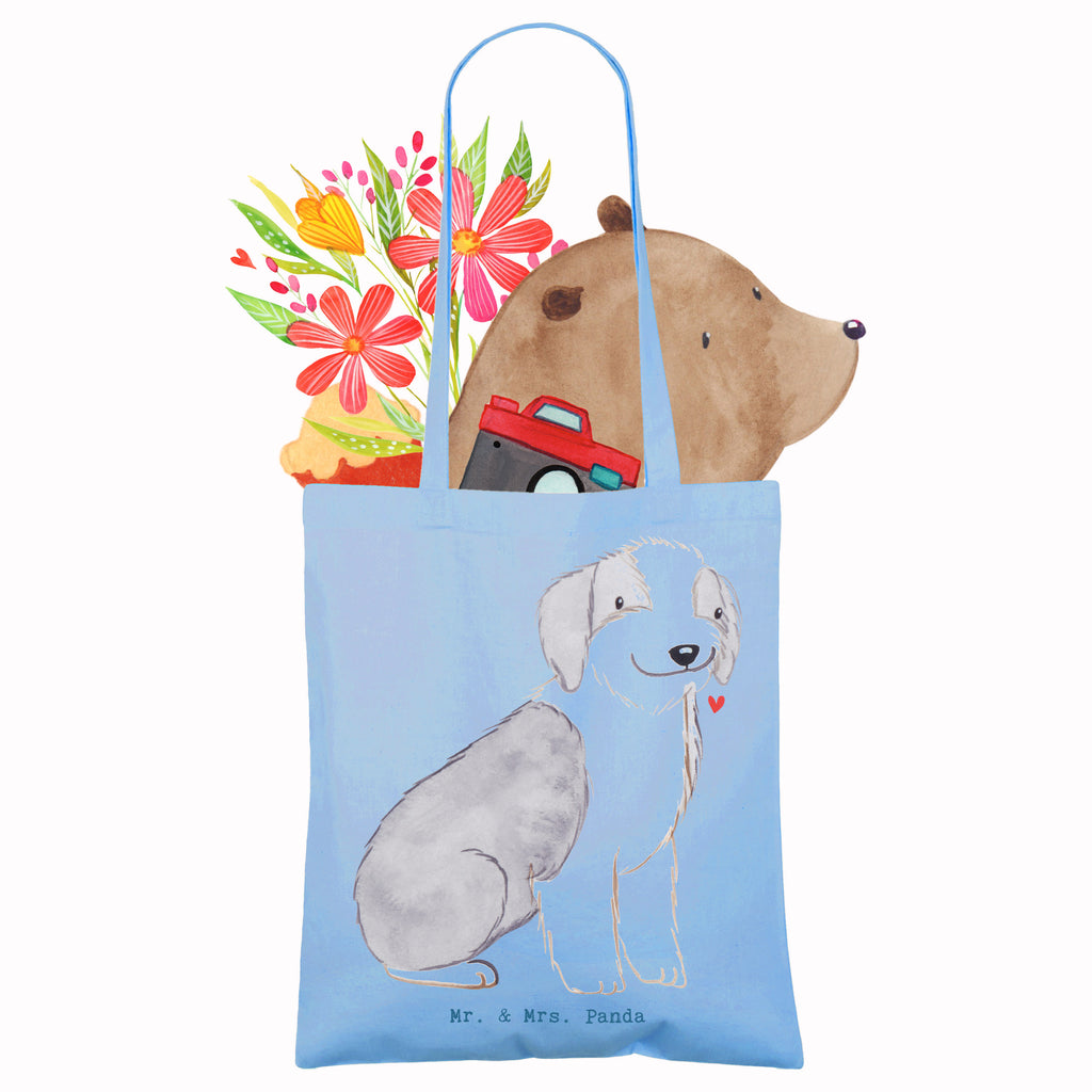 Tragetasche Bearded Collie Lebensretter Beuteltasche, Beutel, Einkaufstasche, Jutebeutel, Stoffbeutel, Tasche, Shopper, Umhängetasche, Strandtasche, Schultertasche, Stofftasche, Tragetasche, Badetasche, Jutetasche, Einkaufstüte, Laptoptasche, Hund, Hunderasse, Rassehund, Hundebesitzer, Geschenk, Tierfreund, Schenken, Welpe, Bearded Collie, britischer Hütehund