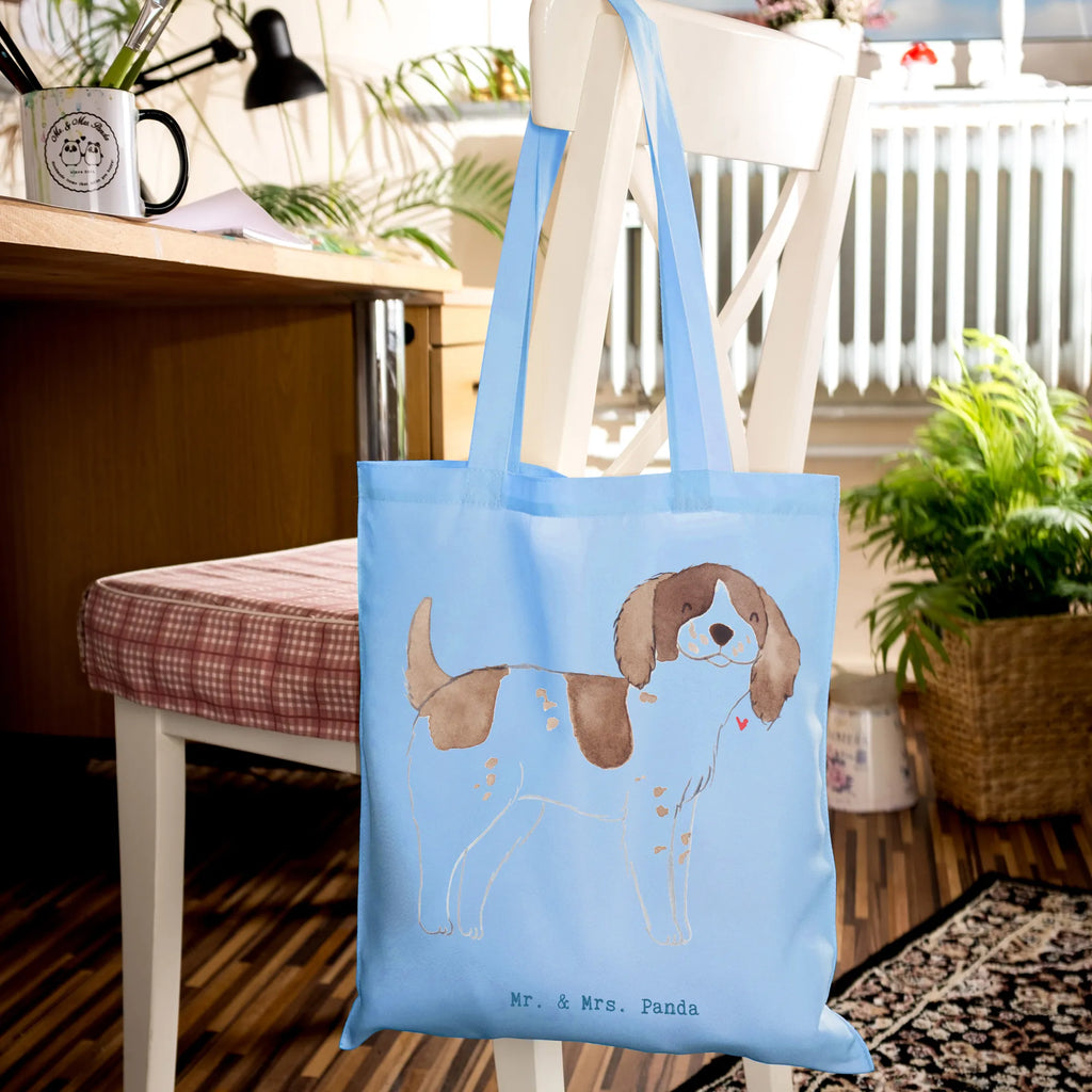 Tragetasche English Springer Spaniel Lebensretter Beuteltasche, Beutel, Einkaufstasche, Jutebeutel, Stoffbeutel, Tasche, Shopper, Umhängetasche, Strandtasche, Schultertasche, Stofftasche, Tragetasche, Badetasche, Jutetasche, Einkaufstüte, Laptoptasche, Hund, Hunderasse, Rassehund, Hundebesitzer, Geschenk, Tierfreund, Schenken, Welpe, English Springer Spaniel