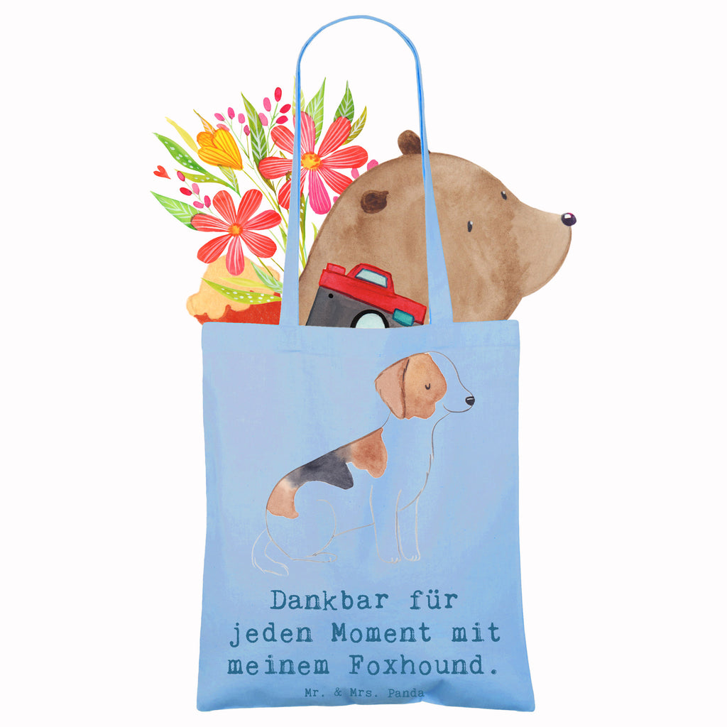 Tragetasche Foxhound Moment Beuteltasche, Beutel, Einkaufstasche, Jutebeutel, Stoffbeutel, Tasche, Shopper, Umhängetasche, Strandtasche, Schultertasche, Stofftasche, Tragetasche, Badetasche, Jutetasche, Einkaufstüte, Laptoptasche, Hund, Hunderasse, Rassehund, Hundebesitzer, Geschenk, Tierfreund, Schenken, Welpe, Foxhound, Jagdhund, Laufhund