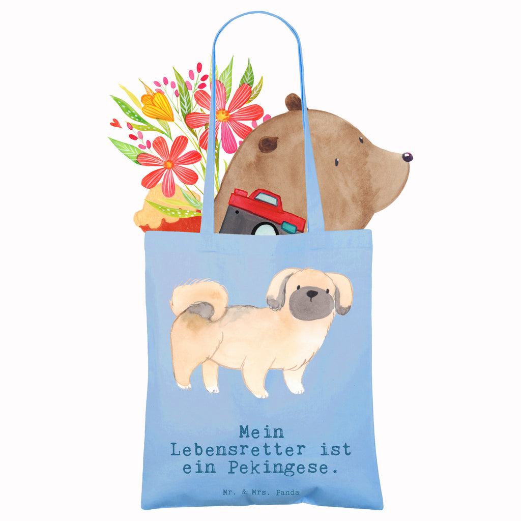 Tragetasche Pekingese Lebensretter Beuteltasche, Beutel, Einkaufstasche, Jutebeutel, Stoffbeutel, Tasche, Shopper, Umhängetasche, Strandtasche, Schultertasche, Stofftasche, Tragetasche, Badetasche, Jutetasche, Einkaufstüte, Laptoptasche, Hund, Hunderasse, Rassehund, Hundebesitzer, Geschenk, Tierfreund, Schenken, Welpe, Pekingese, Pekinese, Peking-Palasthund