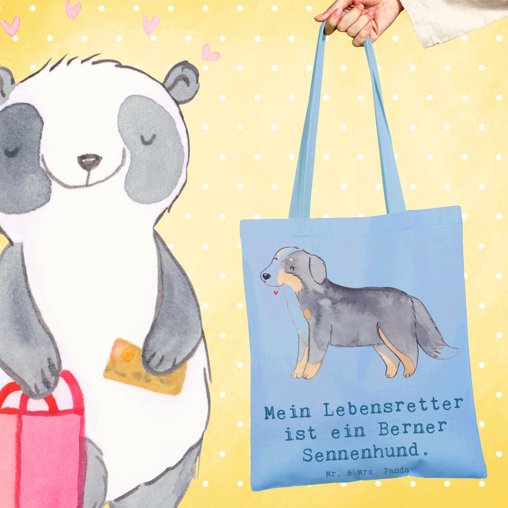 Tragetasche Berner Sennenhund Lebensretter Beuteltasche, Beutel, Einkaufstasche, Jutebeutel, Stoffbeutel, Tasche, Shopper, Umhängetasche, Strandtasche, Schultertasche, Stofftasche, Tragetasche, Badetasche, Jutetasche, Einkaufstüte, Laptoptasche, Hund, Hunderasse, Rassehund, Hundebesitzer, Geschenk, Tierfreund, Schenken, Welpe, Dürrbächler, Berner Sennenhund