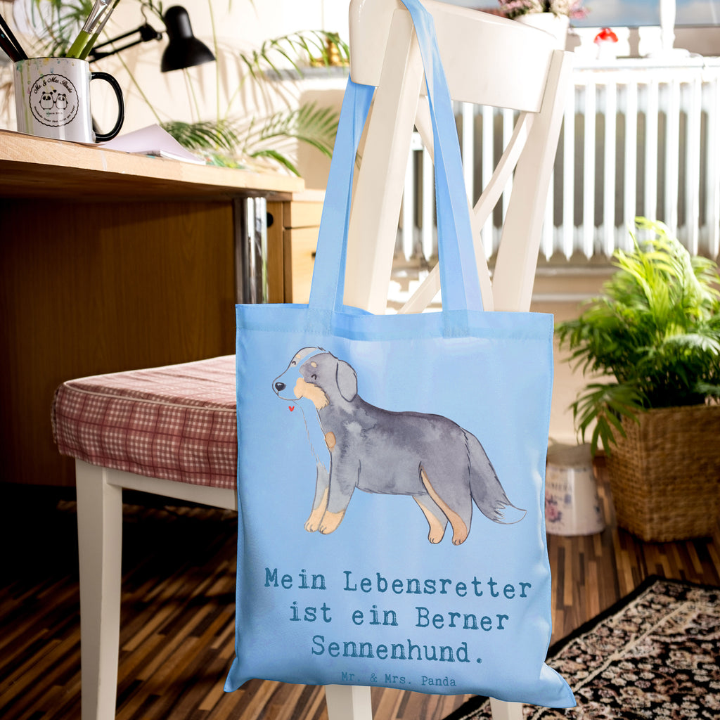 Tragetasche Berner Sennenhund Lebensretter Beuteltasche, Beutel, Einkaufstasche, Jutebeutel, Stoffbeutel, Tasche, Shopper, Umhängetasche, Strandtasche, Schultertasche, Stofftasche, Tragetasche, Badetasche, Jutetasche, Einkaufstüte, Laptoptasche, Hund, Hunderasse, Rassehund, Hundebesitzer, Geschenk, Tierfreund, Schenken, Welpe, Dürrbächler, Berner Sennenhund