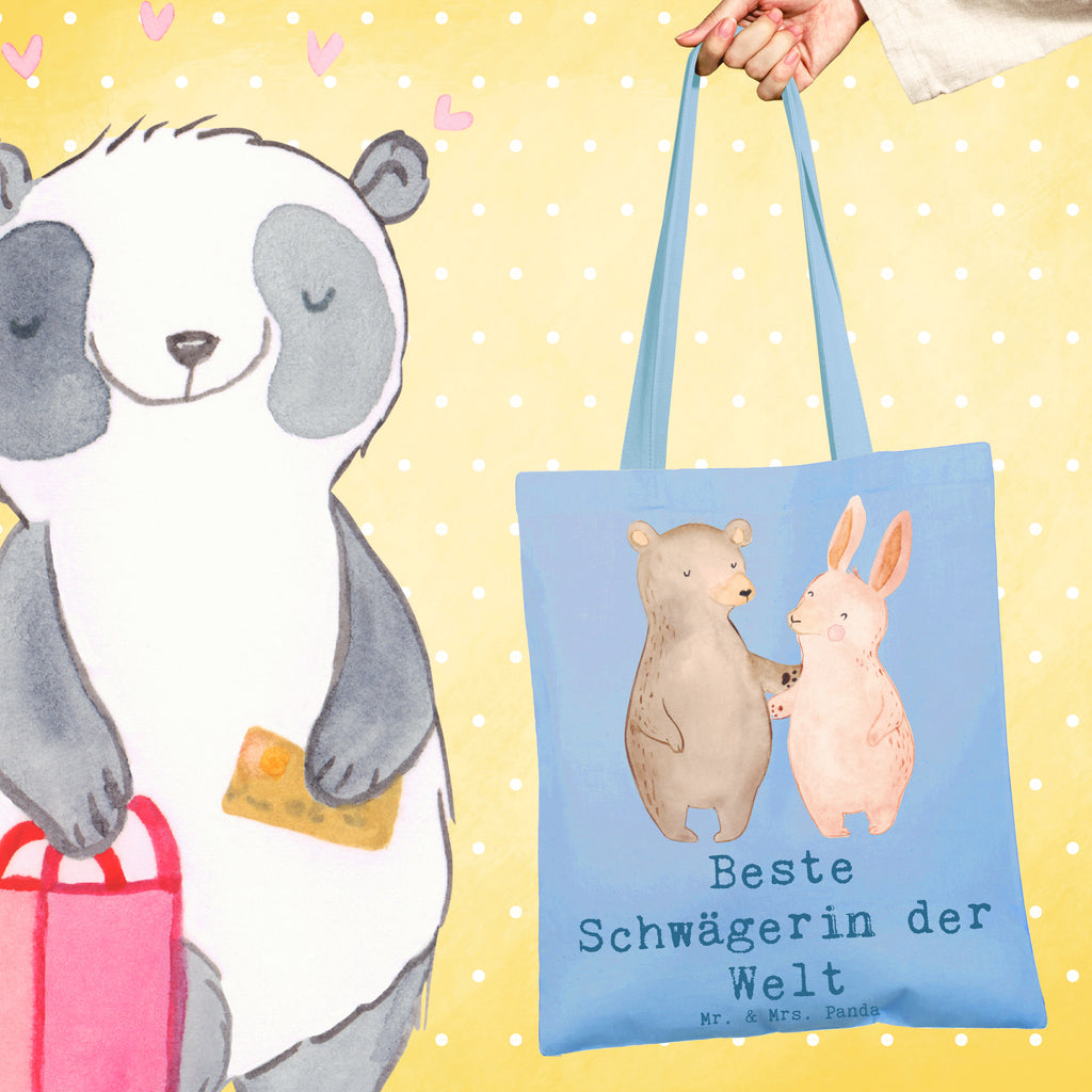 Tragetasche Hase Beste Schwägerin der Welt Beuteltasche, Beutel, Einkaufstasche, Jutebeutel, Stoffbeutel, Tasche, Shopper, Umhängetasche, Strandtasche, Schultertasche, Stofftasche, Tragetasche, Badetasche, Jutetasche, Einkaufstüte, Laptoptasche, für, Dankeschön, Geschenk, Schenken, Geburtstag, Geburtstagsgeschenk, Geschenkidee, Danke, Bedanken, Mitbringsel, Freude machen, Geschenktipp, Schwägerin, Schwähgerin, Schwippschwägerin, Familie, Verwandtschaft, angeheiratet, Frau, Ehemann, Schwester, Ehefrau, Bruder, Partner