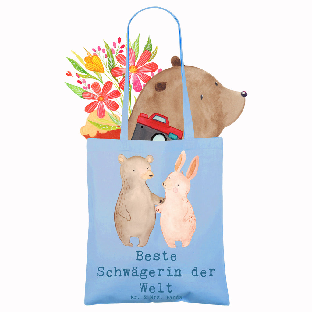 Tragetasche Hase Beste Schwägerin der Welt Beuteltasche, Beutel, Einkaufstasche, Jutebeutel, Stoffbeutel, Tasche, Shopper, Umhängetasche, Strandtasche, Schultertasche, Stofftasche, Tragetasche, Badetasche, Jutetasche, Einkaufstüte, Laptoptasche, für, Dankeschön, Geschenk, Schenken, Geburtstag, Geburtstagsgeschenk, Geschenkidee, Danke, Bedanken, Mitbringsel, Freude machen, Geschenktipp, Schwägerin, Schwähgerin, Schwippschwägerin, Familie, Verwandtschaft, angeheiratet, Frau, Ehemann, Schwester, Ehefrau, Bruder, Partner