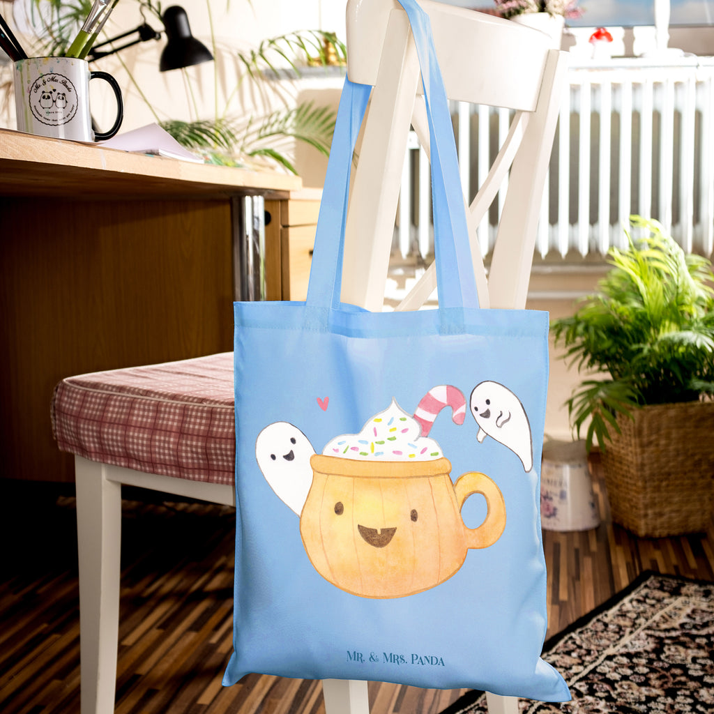 Tragetasche Kaffee Gespenst Beuteltasche, Beutel, Einkaufstasche, Jutebeutel, Stoffbeutel, Tasche, Shopper, Umhängetasche, Strandtasche, Schultertasche, Stofftasche, Tragetasche, Badetasche, Jutetasche, Einkaufstüte, Laptoptasche, Halloween, Deko, Martinssingen, Dekoration, Geschenke, Schenken, Halloween Deko, Trick or Treat, Süßes sonst gibt's saures, Pumpkin spiced Latte, Kaffee, Gespenst