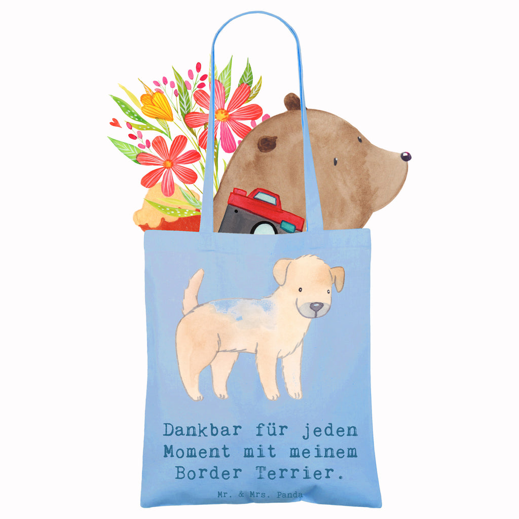 Tragetasche Border Terrier Moment Beuteltasche, Beutel, Einkaufstasche, Jutebeutel, Stoffbeutel, Tasche, Shopper, Umhängetasche, Strandtasche, Schultertasche, Stofftasche, Tragetasche, Badetasche, Jutetasche, Einkaufstüte, Laptoptasche, Hund, Hunderasse, Rassehund, Hundebesitzer, Geschenk, Tierfreund, Schenken, Welpe, Border Terrier