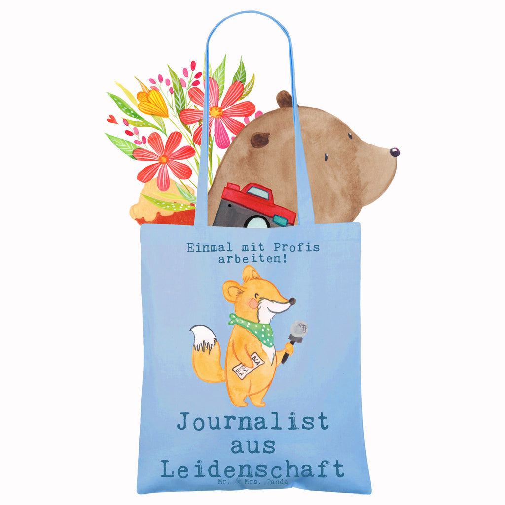 Tragetasche Journalist aus Leidenschaft Beuteltasche, Beutel, Einkaufstasche, Jutebeutel, Stoffbeutel, Tasche, Shopper, Umhängetasche, Strandtasche, Schultertasche, Stofftasche, Tragetasche, Badetasche, Jutetasche, Einkaufstüte, Laptoptasche, Beruf, Ausbildung, Jubiläum, Abschied, Rente, Kollege, Kollegin, Geschenk, Schenken, Arbeitskollege, Mitarbeiter, Firma, Danke, Dankeschön, Journalist, Reporter, Redakteur, Pressebüro, Studium