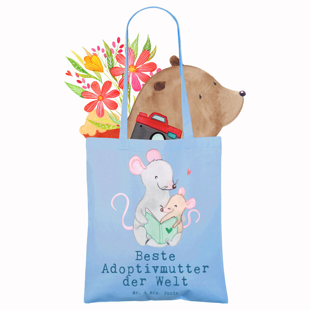 Tragetasche Maus Beste Adoptivmutter der Welt Beuteltasche, Beutel, Einkaufstasche, Jutebeutel, Stoffbeutel, Tasche, Shopper, Umhängetasche, Strandtasche, Schultertasche, Stofftasche, Tragetasche, Badetasche, Jutetasche, Einkaufstüte, Laptoptasche, für, Dankeschön, Geschenk, Schenken, Geburtstag, Geburtstagsgeschenk, Geschenkidee, Danke, Bedanken, Mitbringsel, Freude machen, Geschenktipp, Adoptivmutter, Adoptivmama, adoptiert, Mama, Mami, Mutter, Muttertag, Mutti, Ma, Tochter, Sohn, Beste Mama, Beste, Supermama