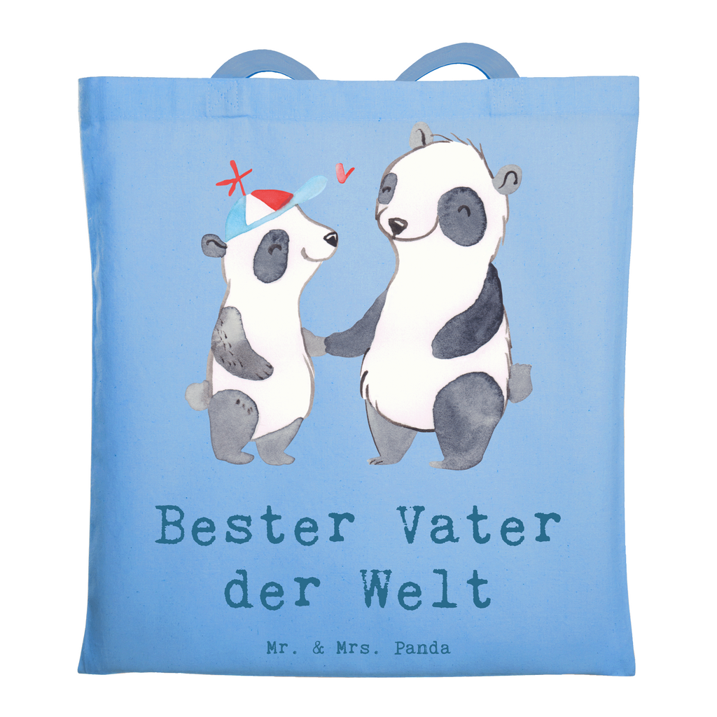 Tragetasche Panda Bester Vater der Welt Beuteltasche, Beutel, Einkaufstasche, Jutebeutel, Stoffbeutel, Tasche, Shopper, Umhängetasche, Strandtasche, Schultertasche, Stofftasche, Tragetasche, Badetasche, Jutetasche, Einkaufstüte, Laptoptasche, für, Dankeschön, Geschenk, Schenken, Geburtstag, Geburtstagsgeschenk, Geschenkidee, Danke, Bedanken, Mitbringsel, Freude machen, Geschenktipp, Vater, Papa, Dad, Daddy, Paps, Papi, Vati, Eltern, Geschenk Vater, Mann, Familie, Bester, Kleinigkeit