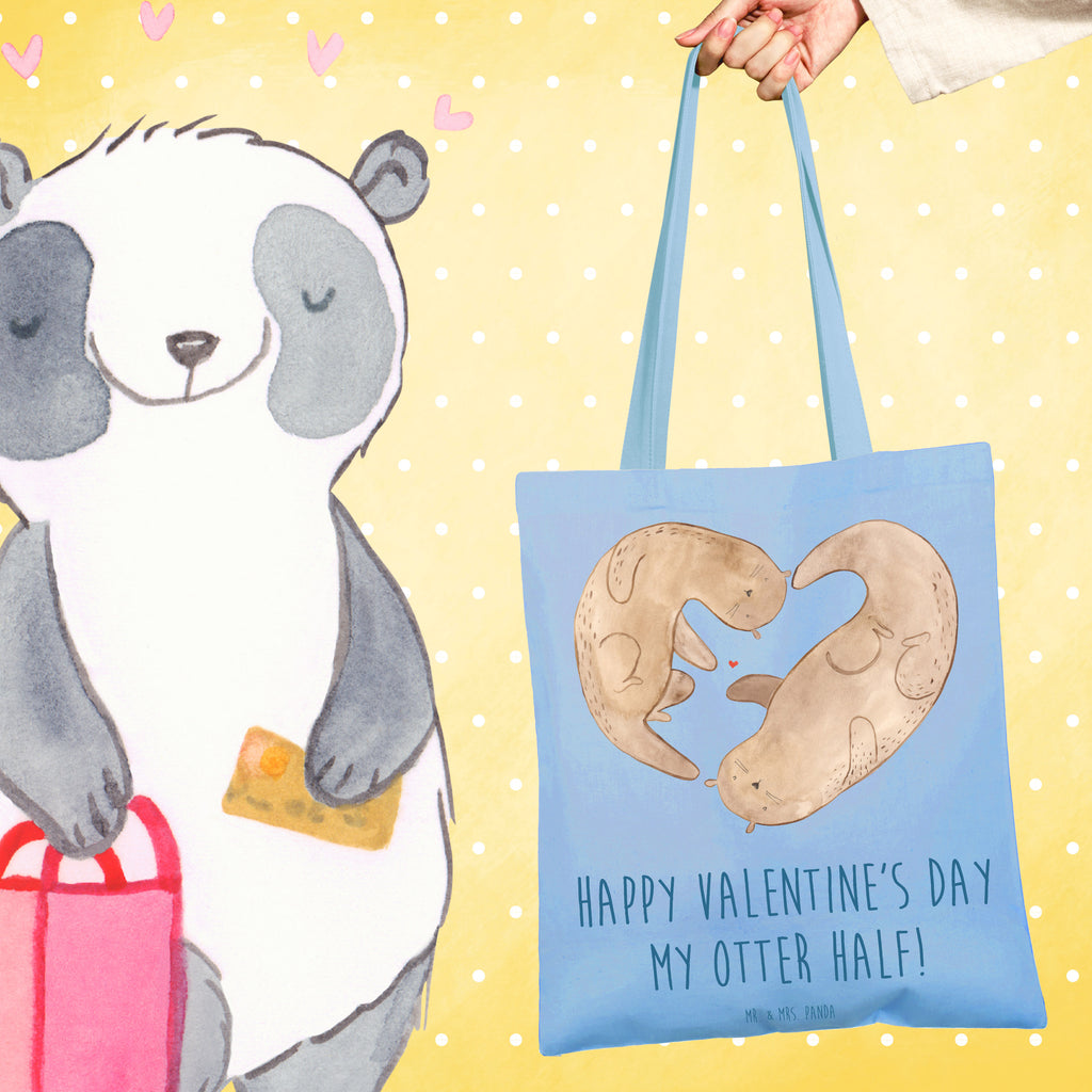 Tragetasche Otter Valentine Beuteltasche, Beutel, Einkaufstasche, Jutebeutel, Stoffbeutel, Tasche, Shopper, Umhängetasche, Strandtasche, Schultertasche, Stofftasche, Tragetasche, Badetasche, Jutetasche, Einkaufstüte, Laptoptasche, Liebe, Partner, Freund, Freundin, Ehemann, Ehefrau, Heiraten, Verlobung, Heiratsantrag, Liebesgeschenk, Jahrestag, Hocheitstag, Valentinstag, Geschenk für Frauen, Hochzeitstag, Mitbringsel, Geschenk für Freundin, Geschenk für Partner, Liebesbeweis, für Männer, für Ehemann