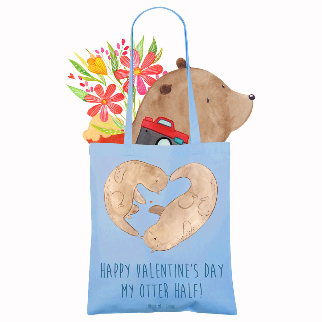 Tragetasche Otter Valentine Beuteltasche, Beutel, Einkaufstasche, Jutebeutel, Stoffbeutel, Tasche, Shopper, Umhängetasche, Strandtasche, Schultertasche, Stofftasche, Tragetasche, Badetasche, Jutetasche, Einkaufstüte, Laptoptasche, Liebe, Partner, Freund, Freundin, Ehemann, Ehefrau, Heiraten, Verlobung, Heiratsantrag, Liebesgeschenk, Jahrestag, Hocheitstag, Valentinstag, Geschenk für Frauen, Hochzeitstag, Mitbringsel, Geschenk für Freundin, Geschenk für Partner, Liebesbeweis, für Männer, für Ehemann