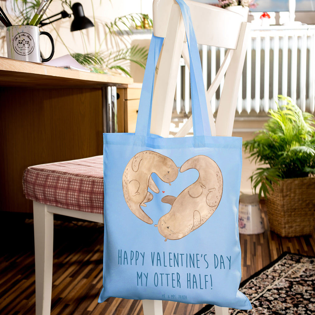 Tragetasche Otter Valentine Beuteltasche, Beutel, Einkaufstasche, Jutebeutel, Stoffbeutel, Tasche, Shopper, Umhängetasche, Strandtasche, Schultertasche, Stofftasche, Tragetasche, Badetasche, Jutetasche, Einkaufstüte, Laptoptasche, Liebe, Partner, Freund, Freundin, Ehemann, Ehefrau, Heiraten, Verlobung, Heiratsantrag, Liebesgeschenk, Jahrestag, Hocheitstag, Valentinstag, Geschenk für Frauen, Hochzeitstag, Mitbringsel, Geschenk für Freundin, Geschenk für Partner, Liebesbeweis, für Männer, für Ehemann