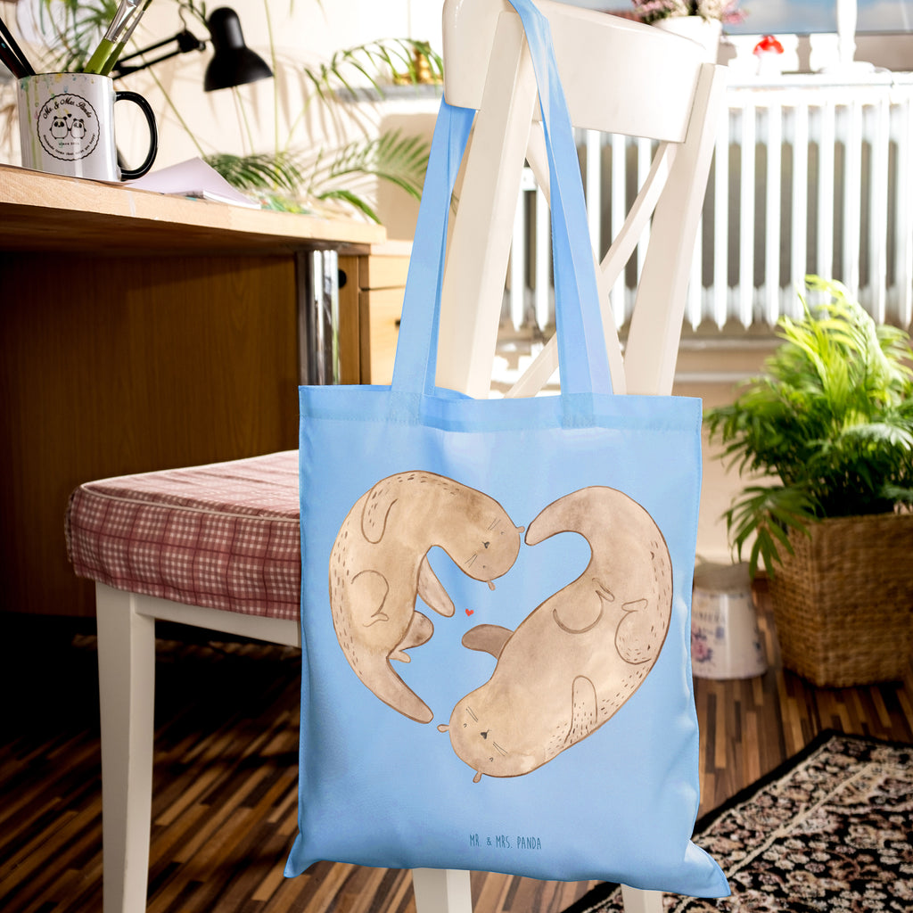 Tragetasche Otter Valentine Beuteltasche, Beutel, Einkaufstasche, Jutebeutel, Stoffbeutel, Tasche, Shopper, Umhängetasche, Strandtasche, Schultertasche, Stofftasche, Tragetasche, Badetasche, Jutetasche, Einkaufstüte, Laptoptasche, Liebe, Partner, Freund, Freundin, Ehemann, Ehefrau, Heiraten, Verlobung, Heiratsantrag, Liebesgeschenk, Jahrestag, Hocheitstag, Valentinstag, Geschenk für Frauen, Hochzeitstag, Mitbringsel, Geschenk für Freundin, Geschenk für Partner, Liebesbeweis, für Männer, für Ehemann