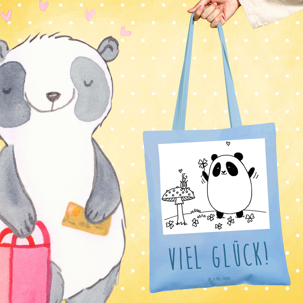 Tragetasche Panda Glück Beuteltasche, Beutel, Einkaufstasche, Jutebeutel, Stoffbeutel, Tasche, Shopper, Umhängetasche, Strandtasche, Schultertasche, Stofftasche, Tragetasche, Badetasche, Jutetasche, Einkaufstüte, Laptoptasche