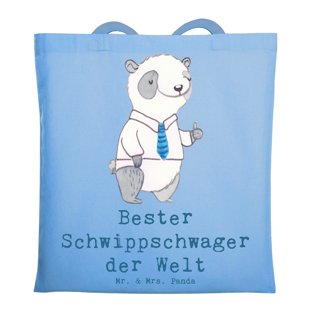 Tragetasche Panda Bester Schwippschwager der Welt Beuteltasche, Beutel, Einkaufstasche, Jutebeutel, Stoffbeutel, Tasche, Shopper, Umhängetasche, Strandtasche, Schultertasche, Stofftasche, Tragetasche, Badetasche, Jutetasche, Einkaufstüte, Laptoptasche, für, Dankeschön, Geschenk, Schenken, Geburtstag, Geburtstagsgeschenk, Geschenkidee, Danke, Bedanken, Mitbringsel, Freude machen, Geschenktipp, Schwippschwager, Schwibschwager, Schwipschwager, Schwager, Schwager des Ehepartners, Familie, Verwandtschaft, angeheiratet