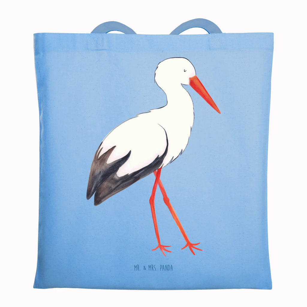 Tragetasche Storch Beuteltasche, Beutel, Einkaufstasche, Jutebeutel, Stoffbeutel, Tasche, Shopper, Umhängetasche, Strandtasche, Schultertasche, Stofftasche, Tragetasche, Badetasche, Jutetasche, Einkaufstüte, Laptoptasche, Tiermotive, Gute Laune, lustige Sprüche, Tiere, Storch, Störche, Schwangerschaft, Geburt, Mutter, Mütter, Mutter werden, Schwanger, Babybauch, Baby