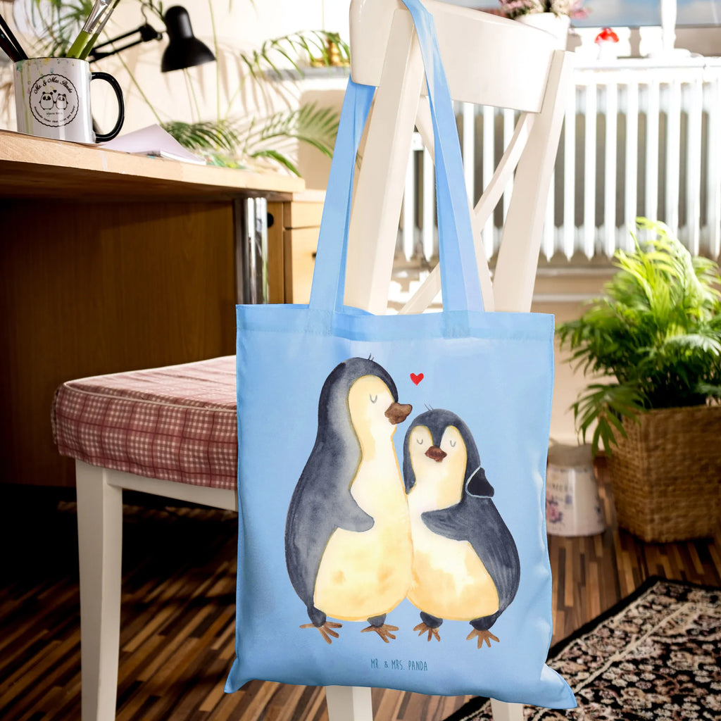 Tragetasche Pinguine Einschlafen Beuteltasche, Beutel, Einkaufstasche, Jutebeutel, Stoffbeutel, Tasche, Shopper, Umhängetasche, Strandtasche, Schultertasche, Stofftasche, Tragetasche, Badetasche, Jutetasche, Einkaufstüte, Laptoptasche, Liebe, Partner, Freund, Freundin, Ehemann, Ehefrau, Heiraten, Verlobung, Heiratsantrag, Liebesgeschenk, Jahrestag, Hocheitstag, Valentinstag, Geschenk für Frauen, Hochzeitstag, Mitbringsel, Geschenk für Freundin, Geschenk für Partner, Liebesbeweis, für Männer, für Ehemann