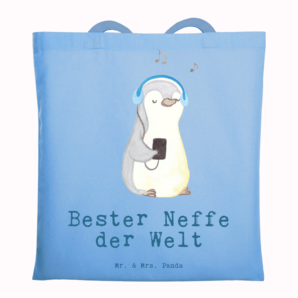 Tragetasche Pinguin Bester Neffe der Welt Beuteltasche, Beutel, Einkaufstasche, Jutebeutel, Stoffbeutel, Tasche, Shopper, Umhängetasche, Strandtasche, Schultertasche, Stofftasche, Tragetasche, Badetasche, Jutetasche, Einkaufstüte, Laptoptasche, für, Dankeschön, Geschenk, Schenken, Geburtstag, Geburtstagsgeschenk, Geschenkidee, Danke, Bedanken, Mitbringsel, Freude machen, Geschenktipp, Neffe, Onkel, Tante, Patentante, Patentonkel, Patenkind, Taufe, Sohn der Schwester, Sohn des Bruders, Bester