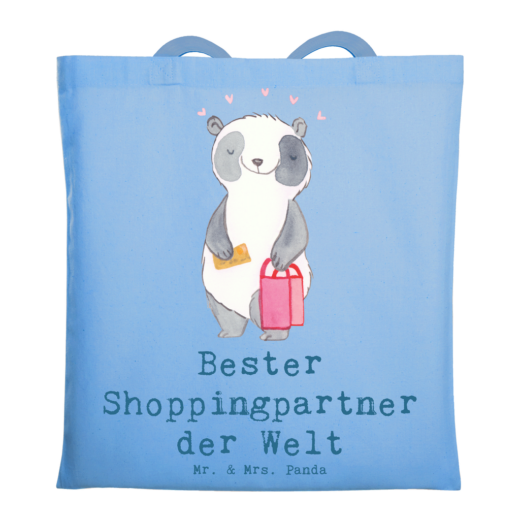 Tragetasche Panda Bester Shoppingpartner der Welt Beuteltasche, Beutel, Einkaufstasche, Jutebeutel, Stoffbeutel, Tasche, Shopper, Umhängetasche, Strandtasche, Schultertasche, Stofftasche, Tragetasche, Badetasche, Jutetasche, Einkaufstüte, Laptoptasche, für, Dankeschön, Geschenk, Schenken, Geburtstag, Geburtstagsgeschenk, Geschenkidee, Danke, Bedanken, Mitbringsel, Freude machen, Geschenktipp, Shoppingpartner, Shoppen, Begleitung, Partner, Freundin, Freund, bff, Shopping, Einkaufen, Shopping-Queen, Queen, Bester