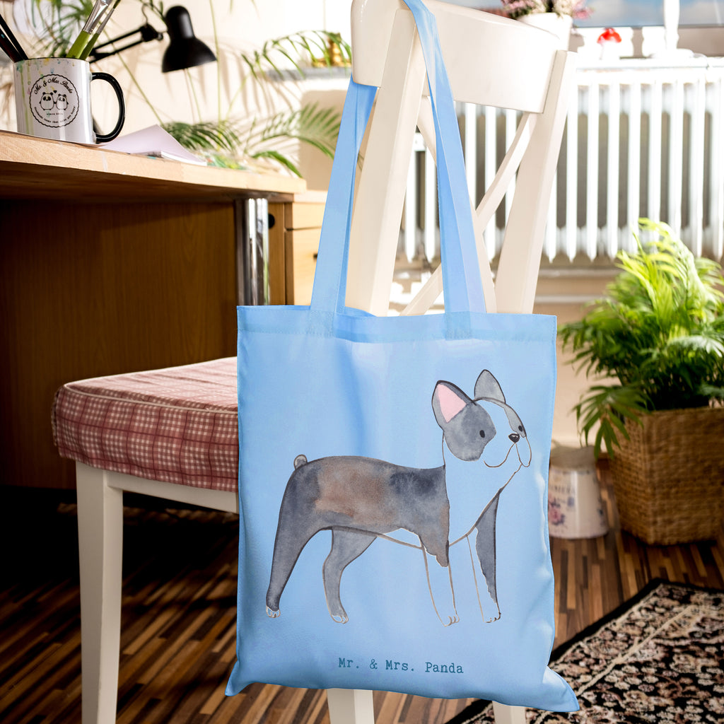 Tragetasche Boston Terrier Moment Beuteltasche, Beutel, Einkaufstasche, Jutebeutel, Stoffbeutel, Tasche, Shopper, Umhängetasche, Strandtasche, Schultertasche, Stofftasche, Tragetasche, Badetasche, Jutetasche, Einkaufstüte, Laptoptasche, Hund, Hunderasse, Rassehund, Hundebesitzer, Geschenk, Tierfreund, Schenken, Welpe, Boston Terrier