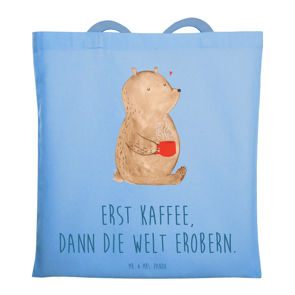 Tragetasche Bär Kaffee Beuteltasche, Beutel, Einkaufstasche, Jutebeutel, Stoffbeutel, Tasche, Shopper, Umhängetasche, Strandtasche, Schultertasche, Stofftasche, Tragetasche, Badetasche, Jutetasche, Einkaufstüte, Laptoptasche, Bär, Teddy, Teddybär, Kaffee, Coffee, Bären, guten Morgen, Morgenroutine, Welt erobern, Welt retten, Motivation