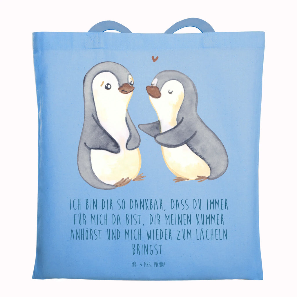 Tragetasche Pinguine trösten Beuteltasche, Beutel, Einkaufstasche, Jutebeutel, Stoffbeutel, Tasche, Shopper, Umhängetasche, Strandtasche, Schultertasche, Stofftasche, Tragetasche, Badetasche, Jutetasche, Einkaufstüte, Laptoptasche, Liebe, Partner, Freund, Freundin, Ehemann, Ehefrau, Heiraten, Verlobung, Heiratsantrag, Liebesgeschenk, Jahrestag, Hocheitstag, Valentinstag, Geschenk für Frauen, Hochzeitstag, Mitbringsel, Geschenk für Freundin, Geschenk für Partner, Liebesbeweis, für Männer, für Ehemann