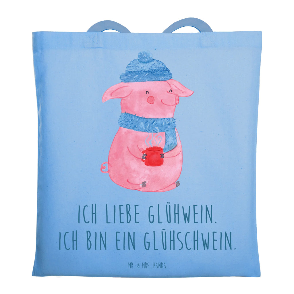 Tragetasche Glühschwein Beuteltasche, Beutel, Einkaufstasche, Jutebeutel, Stoffbeutel, Tasche, Shopper, Umhängetasche, Strandtasche, Schultertasche, Stofftasche, Tragetasche, Badetasche, Jutetasche, Einkaufstüte, Laptoptasche, Winter, Weihnachten, Weihnachtsdeko, Nikolaus, Advent, Heiligabend, Wintermotiv, Glühschwein, Glühwein, Weihnachtsmarkt, Punsch