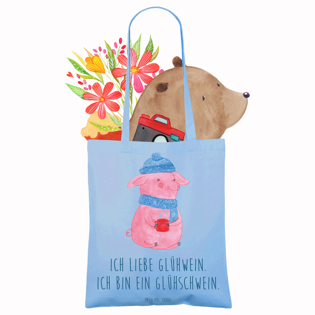 Tragetasche Glühschwein Beuteltasche, Beutel, Einkaufstasche, Jutebeutel, Stoffbeutel, Tasche, Shopper, Umhängetasche, Strandtasche, Schultertasche, Stofftasche, Tragetasche, Badetasche, Jutetasche, Einkaufstüte, Laptoptasche, Winter, Weihnachten, Weihnachtsdeko, Nikolaus, Advent, Heiligabend, Wintermotiv, Glühschwein, Glühwein, Weihnachtsmarkt, Punsch