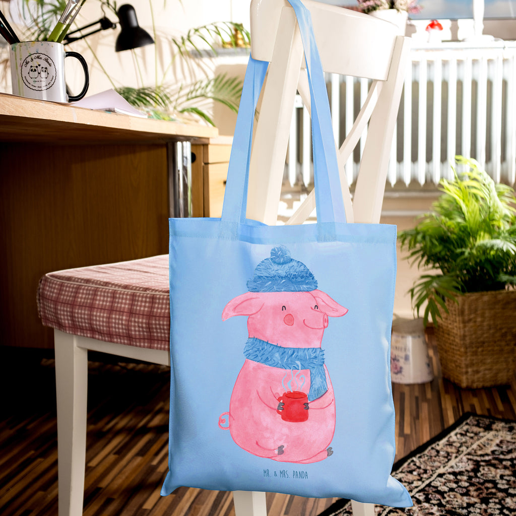 Tragetasche Glühschwein Beuteltasche, Beutel, Einkaufstasche, Jutebeutel, Stoffbeutel, Tasche, Shopper, Umhängetasche, Strandtasche, Schultertasche, Stofftasche, Tragetasche, Badetasche, Jutetasche, Einkaufstüte, Laptoptasche, Winter, Weihnachten, Weihnachtsdeko, Nikolaus, Advent, Heiligabend, Wintermotiv, Glühschwein, Glühwein, Weihnachtsmarkt, Punsch