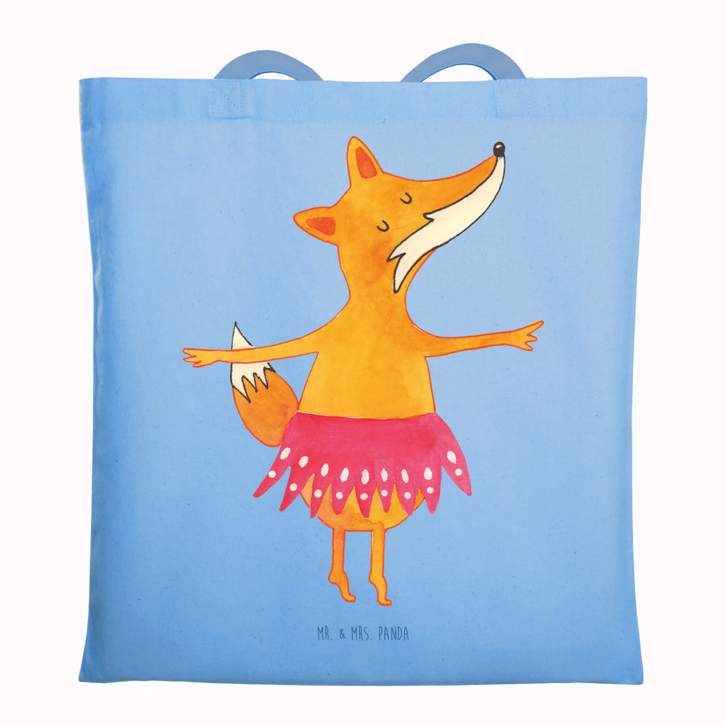 Tragetasche Fuchs Ballerina Beuteltasche, Beutel, Einkaufstasche, Jutebeutel, Stoffbeutel, Tasche, Shopper, Umhängetasche, Strandtasche, Schultertasche, Stofftasche, Tragetasche, Badetasche, Jutetasche, Einkaufstüte, Laptoptasche, Fuchs, Fuchs Spruch, Füchse, Füchsin, Ballerina, Ballett, Tänzerin, Tanzen, Party, Einladung, Geburtstag