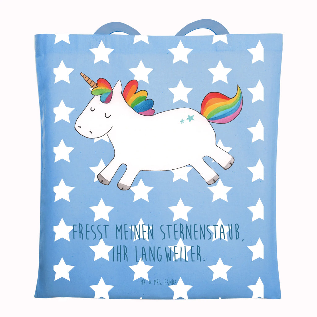 Tragetasche Einhorn Happy Beuteltasche, Beutel, Einkaufstasche, Jutebeutel, Stoffbeutel, Tasche, Shopper, Umhängetasche, Strandtasche, Schultertasche, Stofftasche, Tragetasche, Badetasche, Jutetasche, Einkaufstüte, Laptoptasche, Einhorn, Einhörner, Einhorn Deko, Unicorn, glücklich, fröhlich, Spaß, Freude, Lebensfreude, witzig, spannend, Lächeln, Lachen