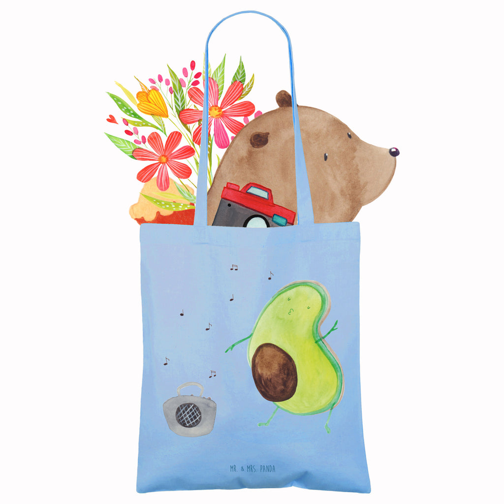 Tragetasche Avocado tanzt Beuteltasche, Beutel, Einkaufstasche, Jutebeutel, Stoffbeutel, Tasche, Shopper, Umhängetasche, Strandtasche, Schultertasche, Stofftasche, Tragetasche, Badetasche, Jutetasche, Einkaufstüte, Laptoptasche, Avocado, Veggie, Vegan, Gesund