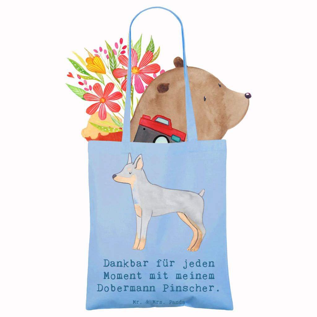 Tragetasche Dobermann Pinscher Moment Beuteltasche, Beutel, Einkaufstasche, Jutebeutel, Stoffbeutel, Tasche, Shopper, Umhängetasche, Strandtasche, Schultertasche, Stofftasche, Tragetasche, Badetasche, Jutetasche, Einkaufstüte, Laptoptasche, Hund, Hunderasse, Rassehund, Hundebesitzer, Geschenk, Tierfreund, Schenken, Welpe, Dobermann Pinscher