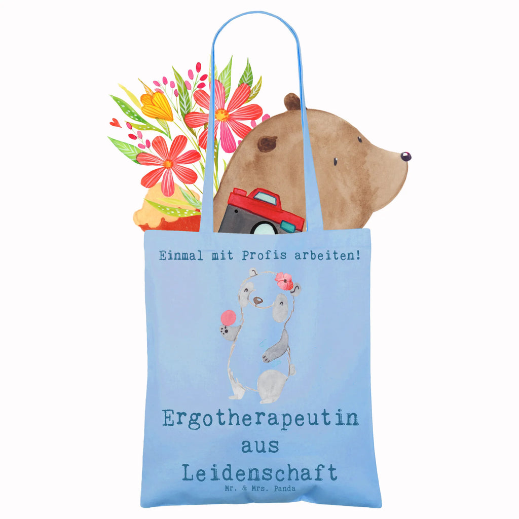 Tragetasche Ergotherapeutin aus Leidenschaft Beuteltasche, Beutel, Einkaufstasche, Jutebeutel, Stoffbeutel, Tasche, Shopper, Umhängetasche, Strandtasche, Schultertasche, Stofftasche, Tragetasche, Badetasche, Jutetasche, Einkaufstüte, Laptoptasche, Beruf, Ausbildung, Jubiläum, Abschied, Rente, Kollege, Kollegin, Geschenk, Schenken, Arbeitskollege, Mitarbeiter, Firma, Danke, Dankeschön, Ergotherapeutin, Ergotherapie