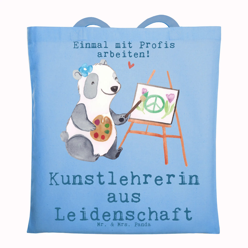 Tragetasche Kunstlehrerin aus Leidenschaft Beuteltasche, Beutel, Einkaufstasche, Jutebeutel, Stoffbeutel, Tasche, Shopper, Umhängetasche, Strandtasche, Schultertasche, Stofftasche, Tragetasche, Badetasche, Jutetasche, Einkaufstüte, Laptoptasche, Beruf, Ausbildung, Jubiläum, Abschied, Rente, Kollege, Kollegin, Geschenk, Schenken, Arbeitskollege, Mitarbeiter, Firma, Danke, Dankeschön, Kunstlehrerin, Kunstunterricht, Kunstschule