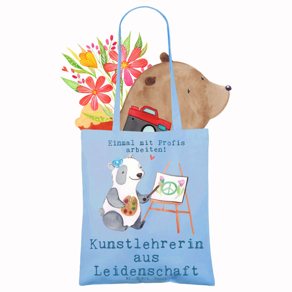 Tragetasche Kunstlehrerin aus Leidenschaft Beuteltasche, Beutel, Einkaufstasche, Jutebeutel, Stoffbeutel, Tasche, Shopper, Umhängetasche, Strandtasche, Schultertasche, Stofftasche, Tragetasche, Badetasche, Jutetasche, Einkaufstüte, Laptoptasche, Beruf, Ausbildung, Jubiläum, Abschied, Rente, Kollege, Kollegin, Geschenk, Schenken, Arbeitskollege, Mitarbeiter, Firma, Danke, Dankeschön, Kunstlehrerin, Kunstunterricht, Kunstschule