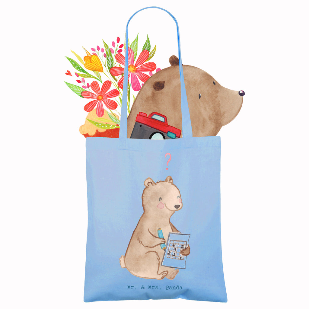 Tragetasche Bär Rätsel lösen Beuteltasche, Beutel, Einkaufstasche, Jutebeutel, Stoffbeutel, Tasche, Shopper, Umhängetasche, Strandtasche, Schultertasche, Stofftasche, Tragetasche, Badetasche, Jutetasche, Einkaufstüte, Laptoptasche, Geschenk, Sport, Sportart, Hobby, Schenken, Danke, Dankeschön, Auszeichnung, Gewinn, Sportler, Rätsel lösen, Kreuzworträtsel lösen, Knobeln, Gedächtnistraining, Gedächtnissport