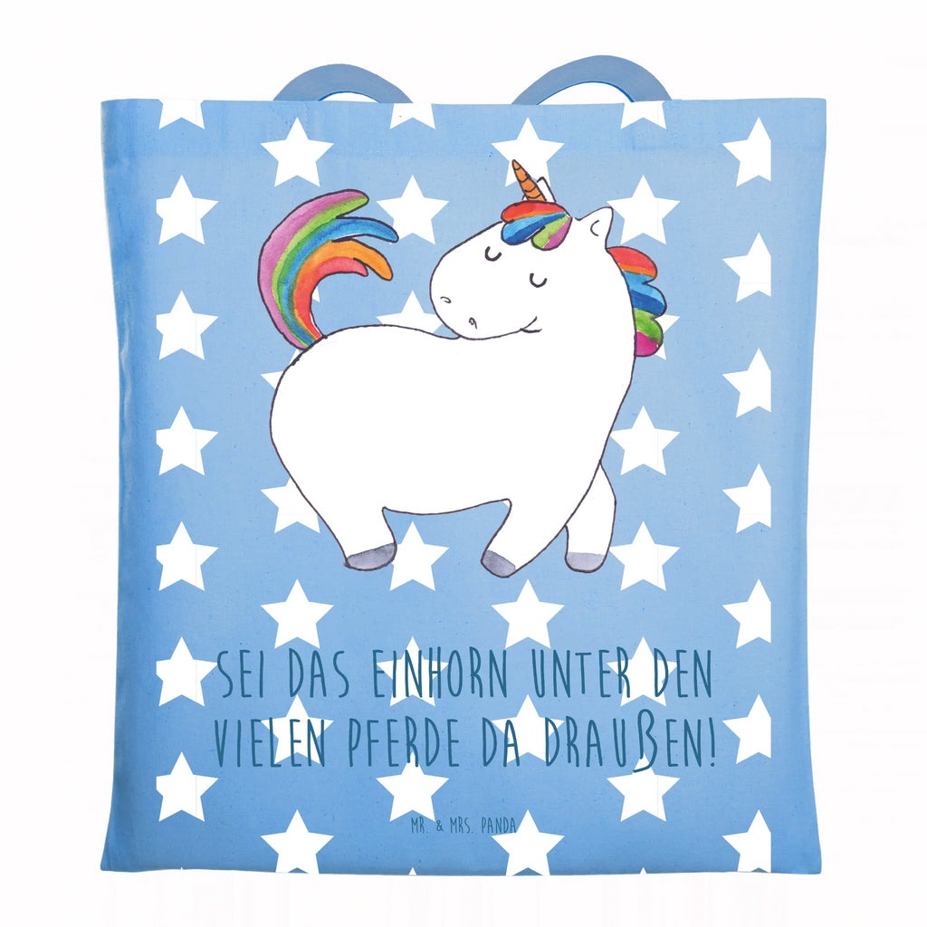 Tragetasche Einhorn Stolzieren Beuteltasche, Beutel, Einkaufstasche, Jutebeutel, Stoffbeutel, Tasche, Shopper, Umhängetasche, Strandtasche, Schultertasche, Stofftasche, Tragetasche, Badetasche, Jutetasche, Einkaufstüte, Laptoptasche, Einhorn, Einhörner, Einhorn Deko, Pegasus, Unicorn, stolz, anders, bunt, Pferd, Reiter, Reiten, Freundin, Geschenk