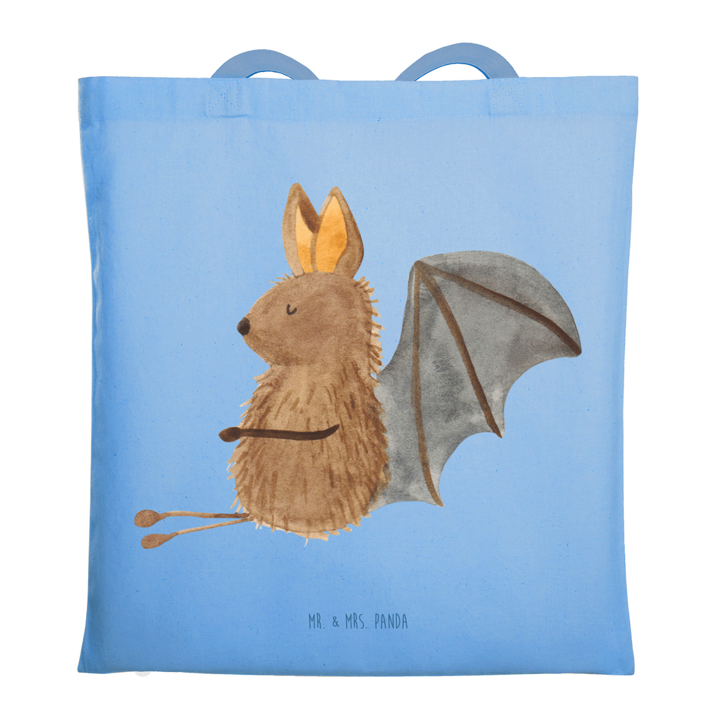 Tragetasche Fledermaus sitzend Beuteltasche, Beutel, Einkaufstasche, Jutebeutel, Stoffbeutel, Tasche, Shopper, Umhängetasche, Strandtasche, Schultertasche, Stofftasche, Tragetasche, Badetasche, Jutetasche, Einkaufstüte, Laptoptasche, Tiermotive, Gute Laune, lustige Sprüche, Tiere, Fledermaus, Fledermäuse, Motivation, entspannen