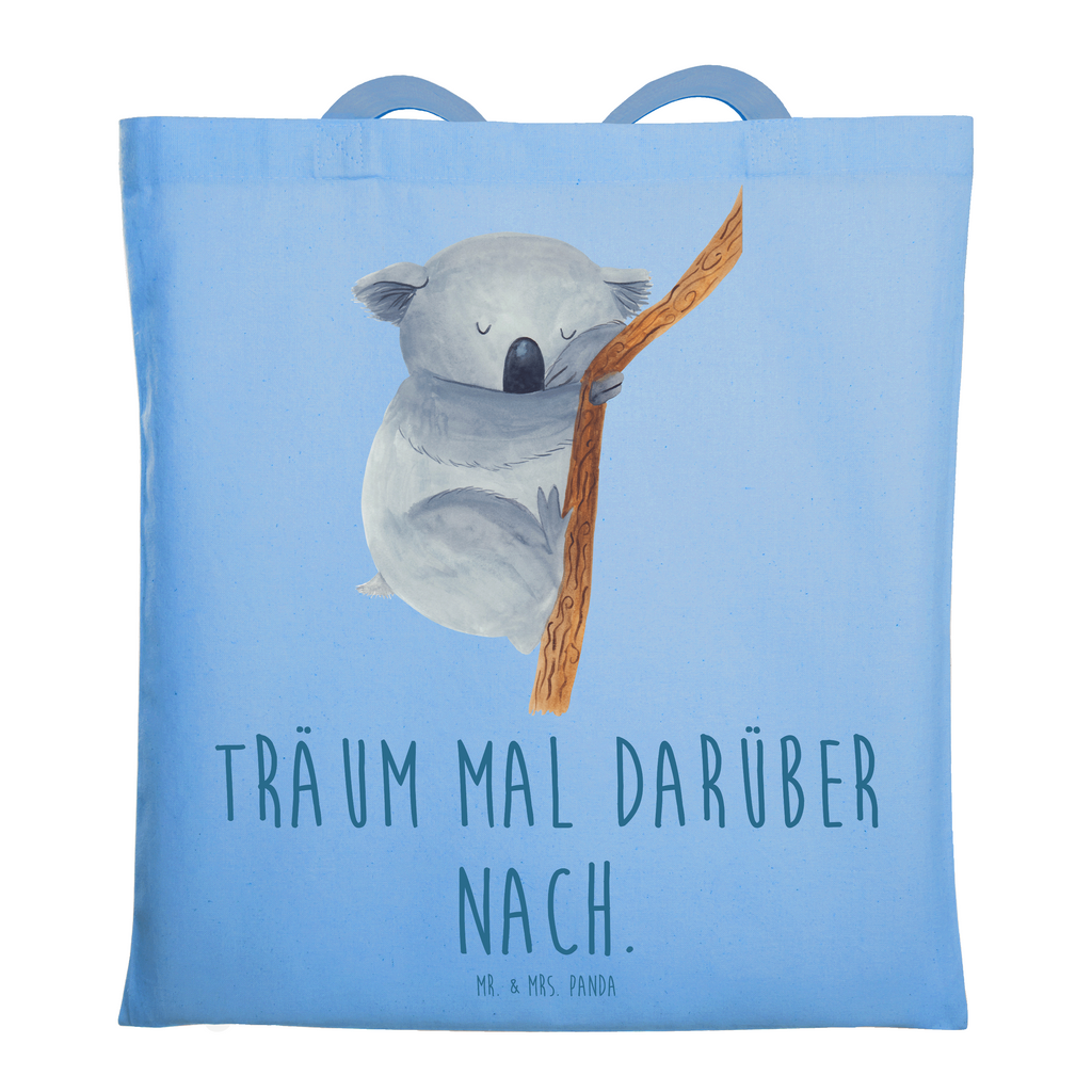 Tragetasche Koalabär Beuteltasche, Beutel, Einkaufstasche, Jutebeutel, Stoffbeutel, Tasche, Shopper, Umhängetasche, Strandtasche, Schultertasche, Stofftasche, Tragetasche, Badetasche, Jutetasche, Einkaufstüte, Laptoptasche, Tiermotive, Gute Laune, lustige Sprüche, Tiere, Koala, träumen, Traum, schlafen, Schlafzimmer, Traumland, Bär, Koalabär