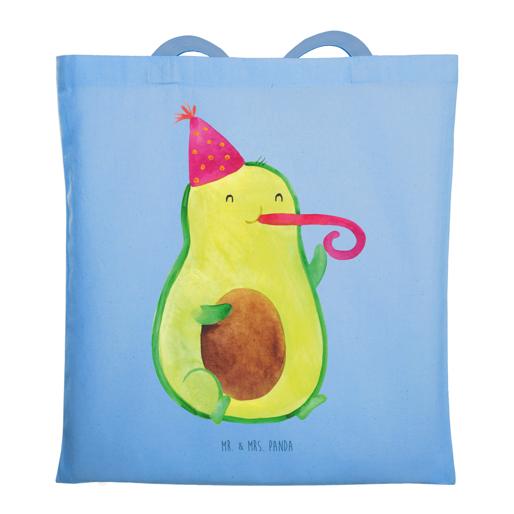 Tragetasche Avocado Partyhupe Beuteltasche, Beutel, Einkaufstasche, Jutebeutel, Stoffbeutel, Tasche, Shopper, Umhängetasche, Strandtasche, Schultertasche, Stofftasche, Tragetasche, Badetasche, Jutetasche, Einkaufstüte, Laptoptasche, Avocado, Veggie, Vegan, Gesund, Party, Feierlichkeit, Feier, Fete, Geburtstag, Gute Laune, Tröte