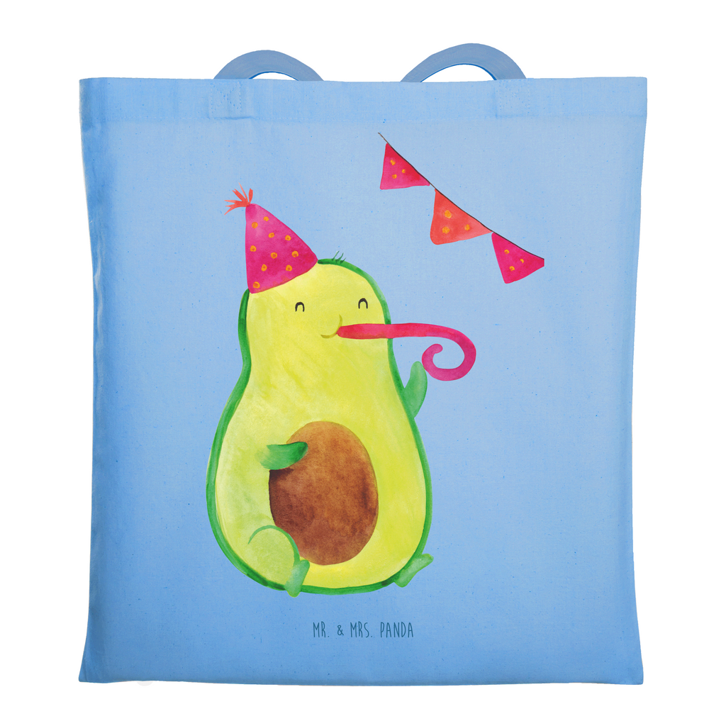 Tragetasche Avocado Party Time Beuteltasche, Beutel, Einkaufstasche, Jutebeutel, Stoffbeutel, Tasche, Shopper, Umhängetasche, Strandtasche, Schultertasche, Stofftasche, Tragetasche, Badetasche, Jutetasche, Einkaufstüte, Laptoptasche, Avocado, Veggie, Vegan, Gesund