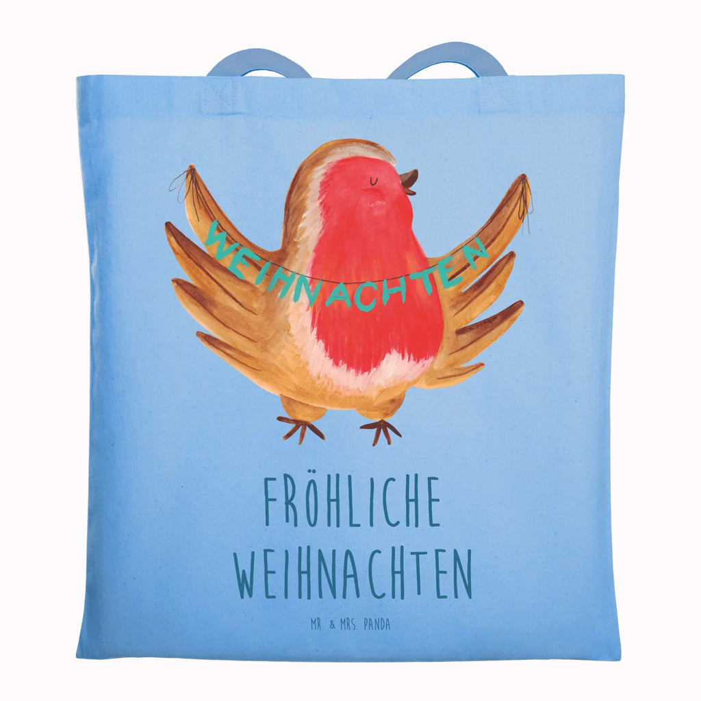 Tragetasche Rotkehlchen Weihnachten Beuteltasche, Beutel, Einkaufstasche, Jutebeutel, Stoffbeutel, Tasche, Shopper, Umhängetasche, Strandtasche, Schultertasche, Stofftasche, Tragetasche, Badetasche, Jutetasche, Einkaufstüte, Laptoptasche, Winter, Weihnachten, Weihnachtsdeko, Nikolaus, Advent, Heiligabend, Wintermotiv, Frohe Weihnachten, Weihnachtsmotiv, Weihnachtsgruß, Vogel, xmas