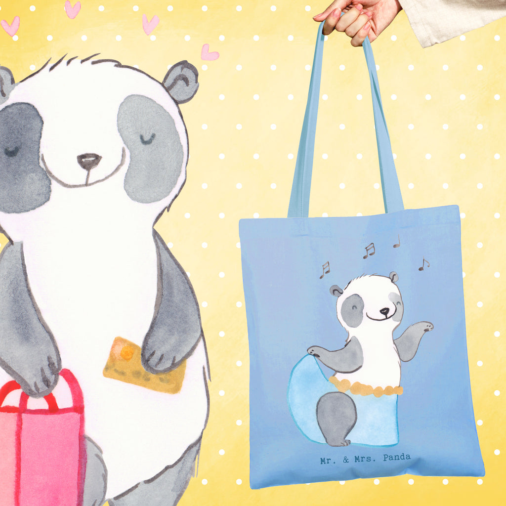 Tragetasche Panda Bauchtanz Beuteltasche, Beutel, Einkaufstasche, Jutebeutel, Stoffbeutel, Tasche, Shopper, Umhängetasche, Strandtasche, Schultertasche, Stofftasche, Tragetasche, Badetasche, Jutetasche, Einkaufstüte, Laptoptasche, Geschenk, Sport, Sportart, Hobby, Schenken, Danke, Dankeschön, Auszeichnung, Gewinn, Sportler, Bauchtanz, orientalischer Tanz, Tanzen