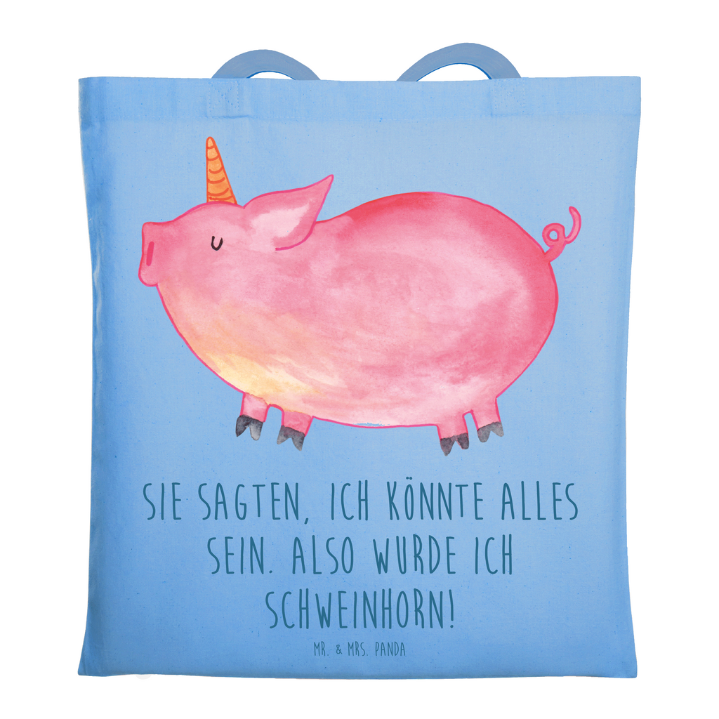 Tragetasche Einhorn Schweinhorn Beuteltasche, Beutel, Einkaufstasche, Jutebeutel, Stoffbeutel, Tasche, Shopper, Umhängetasche, Strandtasche, Schultertasche, Stofftasche, Tragetasche, Badetasche, Jutetasche, Einkaufstüte, Laptoptasche, Einhorn, Einhörner, Einhorn Deko, Pegasus, Unicorn, Party, Spaß, Schwein, Schweinhorn, Bauer, witzig. lustig, Spruch, geschenk, Pig, Piggy, funny, english, englisch